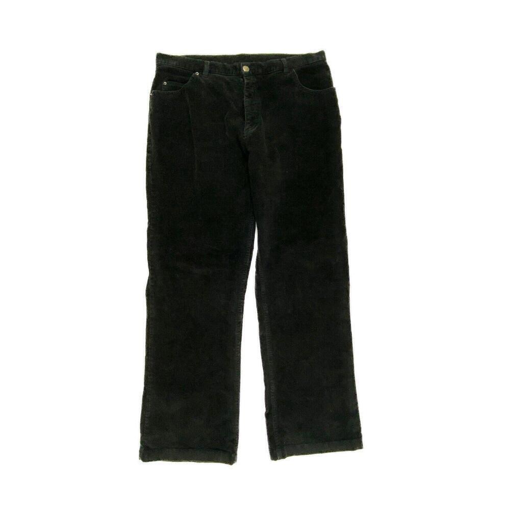 Style & Co Straight Leg‎ Women's size 14 Black Corduroy Pants